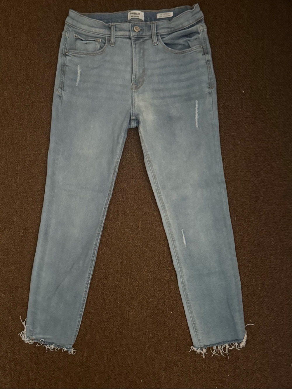 Kensie The Ultimate High Rise Skinny Jeans - Light Blue Denim